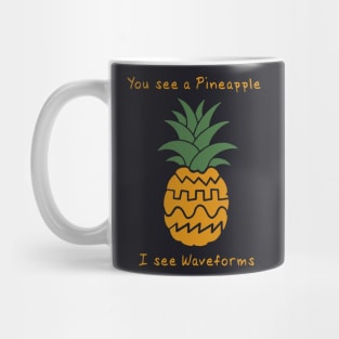 Funny Synthesizer Waveform Pineapple Mug